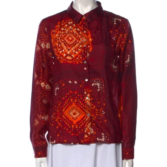 BA&SH
Printed Long Sleeve Button-Up Top
Size: XS - Picture 1 of 2